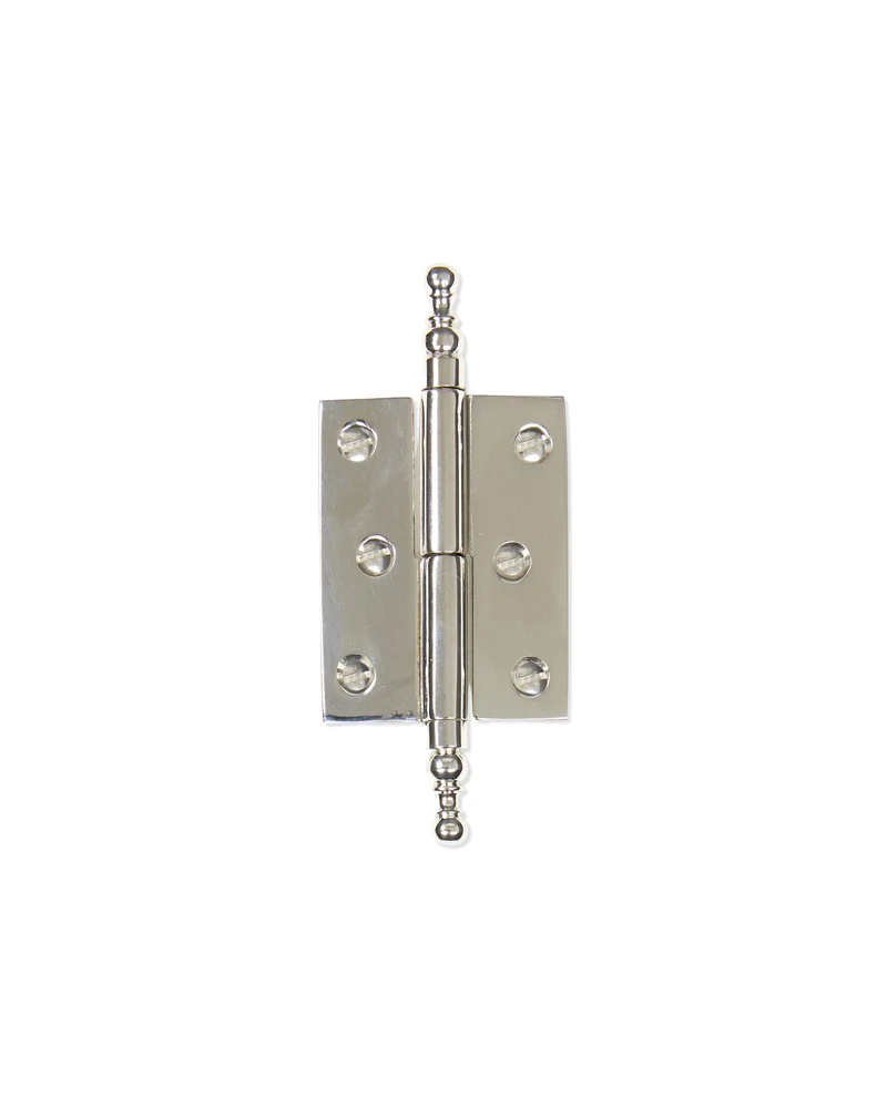Skåpgångjärn - Knopp nickel 92 x 39 mm