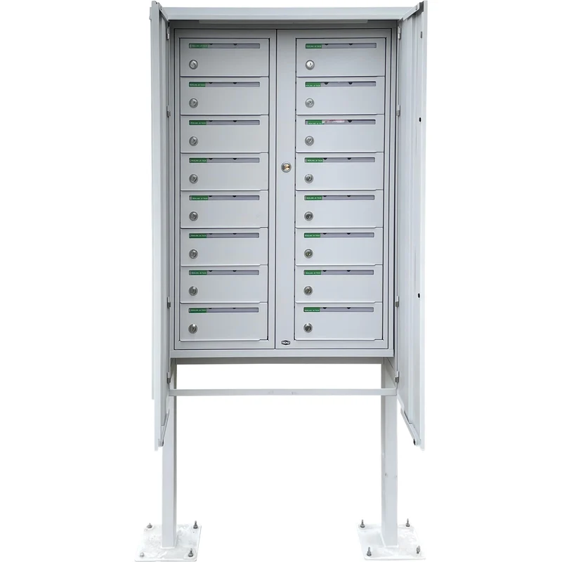 Väderdörr fastighetsbox RENZ Classic Utomhus Dubbel 2x2 fack