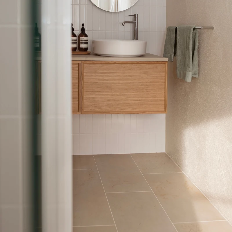 Rosenthal sandbeige mattslipad