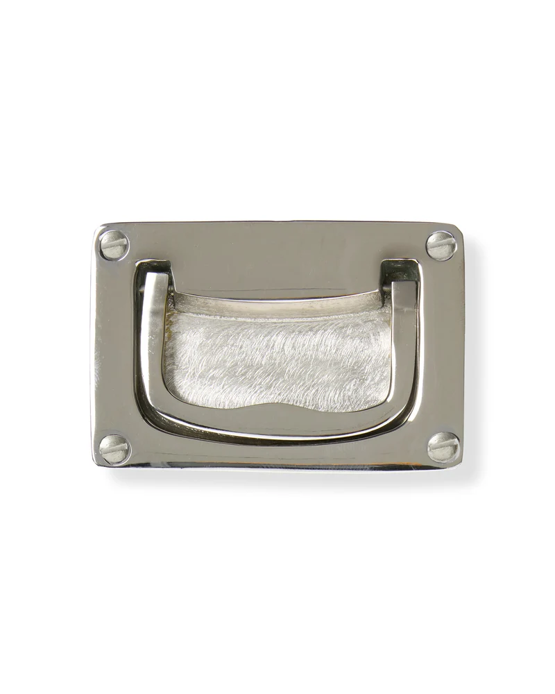 Möbelbeslag - Durkbeslag nickel