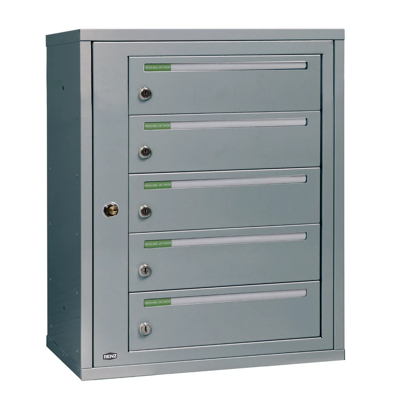 OUTLET Fastighetsbox RENZ Classic Liggande 1x5 fack