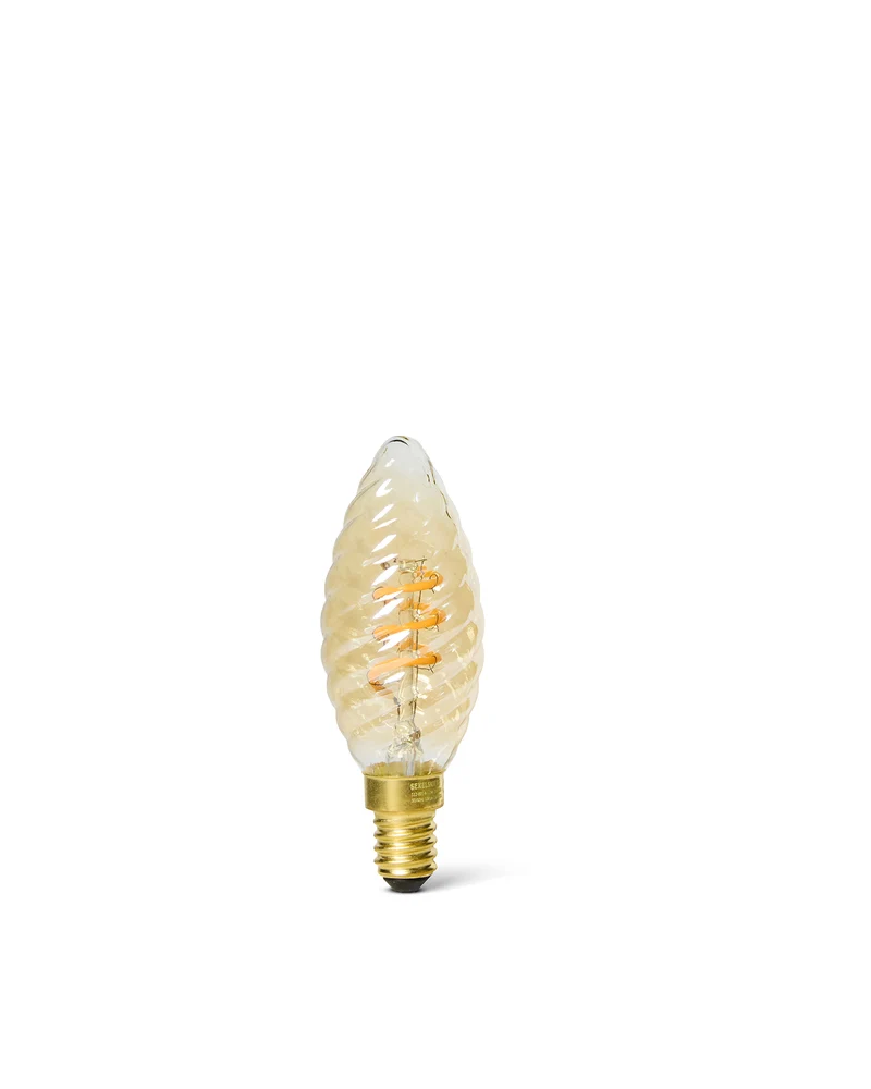 LED-lampa - Skruvad E14 35 mm 100 lm, bärnsten