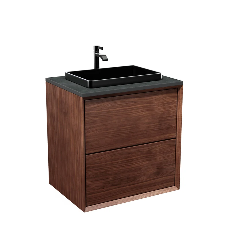 Kommod massiv valnöt – Mörk exklusiv design
