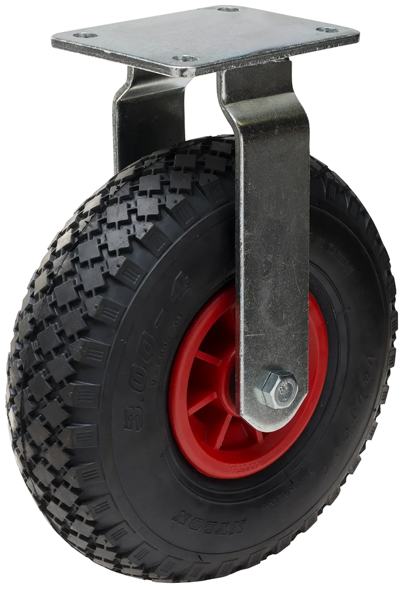 Länkhjul typ PN PN/PP plåtbygel luftgummihjul Swede-wheel