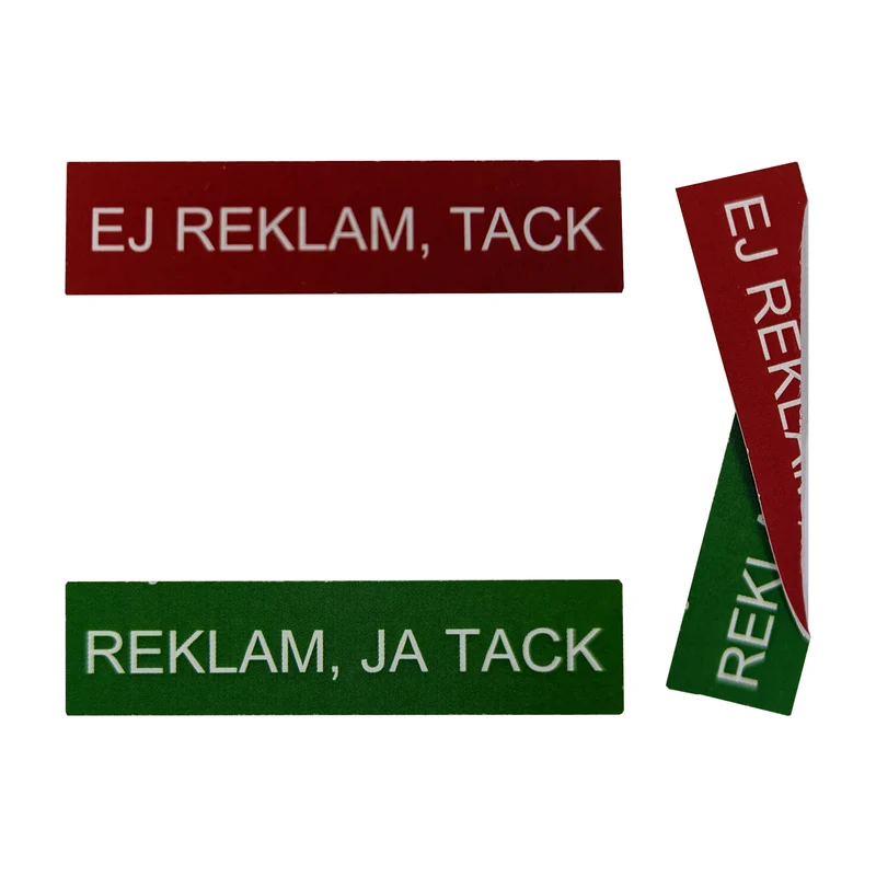 Reklamskylt fastighetsbox 12 mm (20-pack)