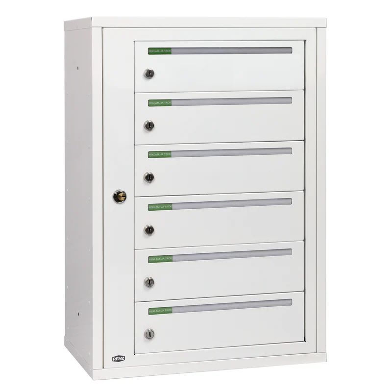 Fastighetsbox RENZ Classic Liggande 1x6 fack