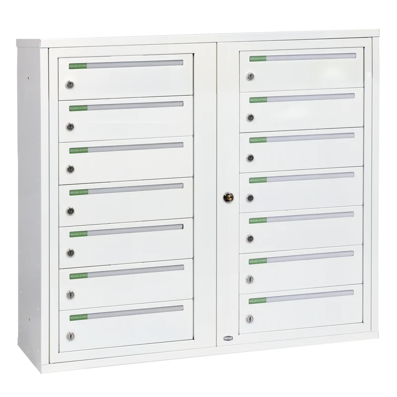 Fastighetsbox RENZ Classic Liggande 2x7 fack