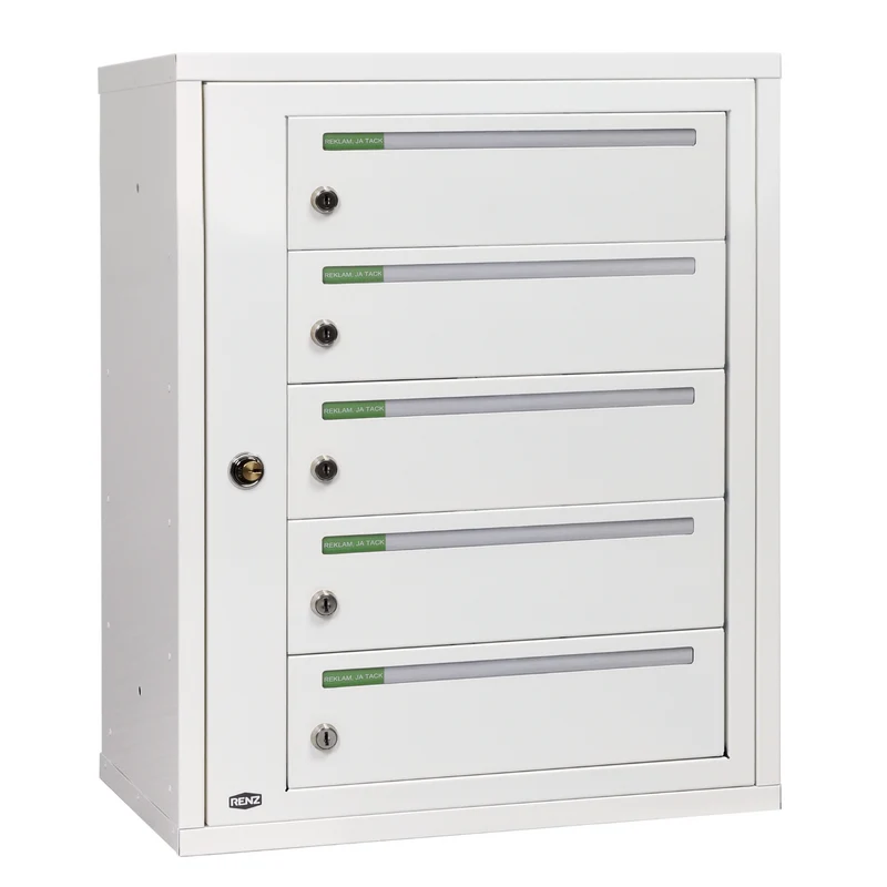 Fastighetsbox RENZ Classic Liggande 1x5 fack
