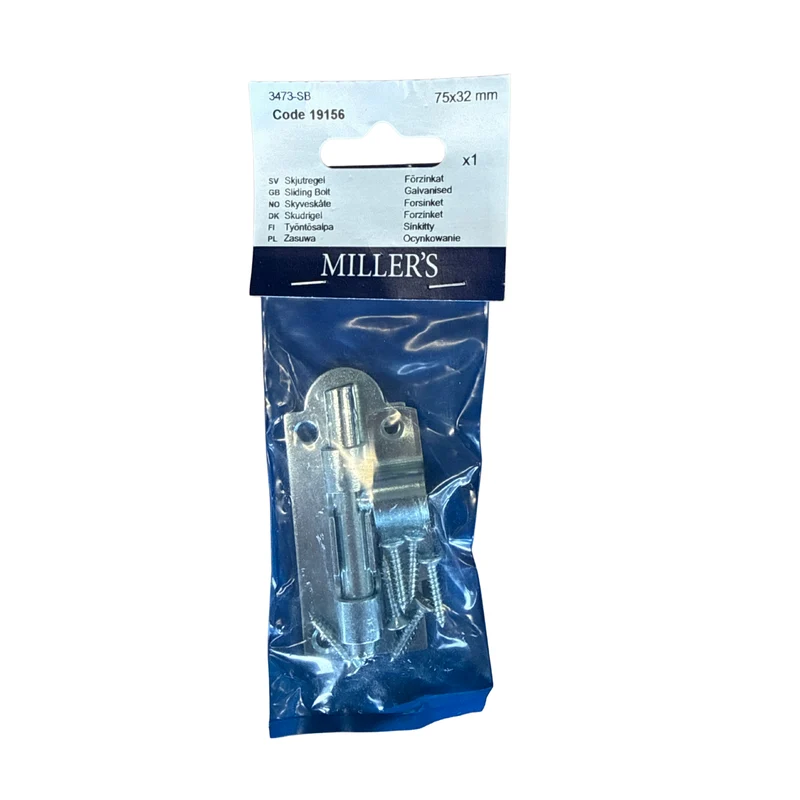Skjutregel Millers Förzinkad 75x32 mm
