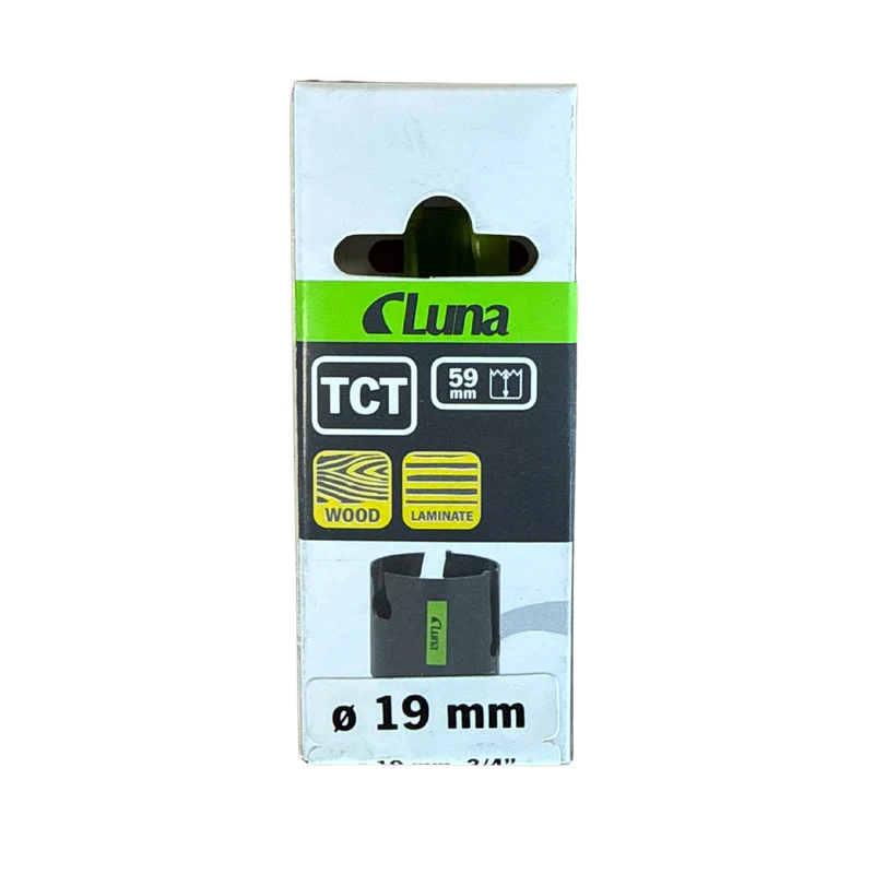 Hålsåg Luna TCT 19 mm för Trä och Laminat