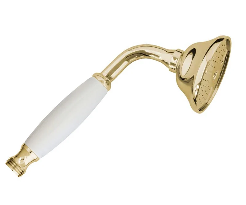 Duschhandtag - Handdusch Kensington vitt/guld stor