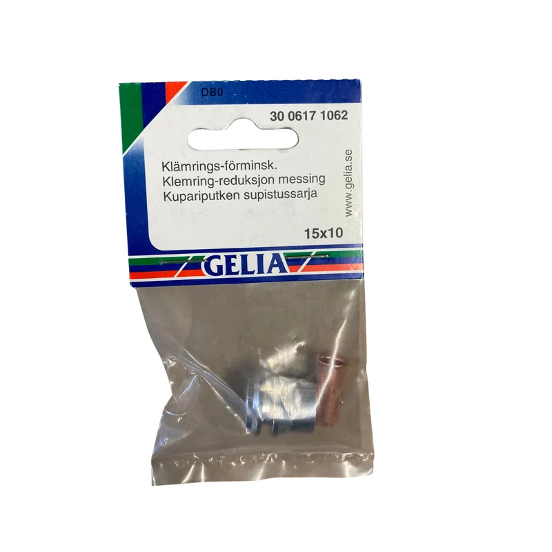 Klämrings-förminskning Gelia 15x10 mm Mässing