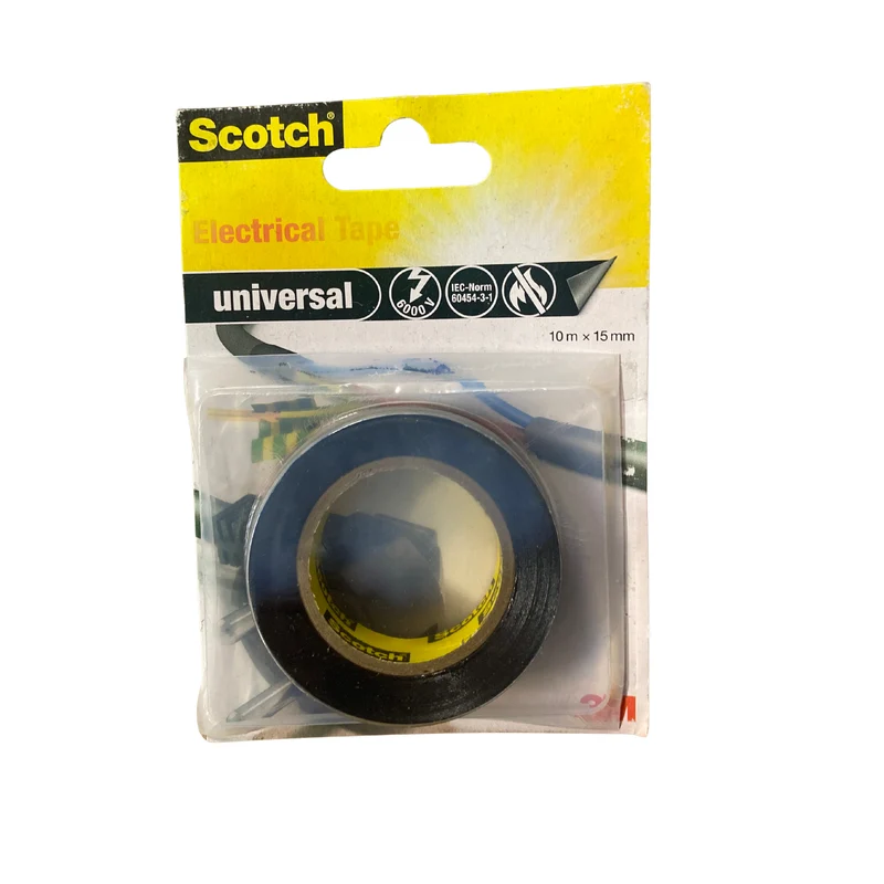 Eltejp Scotch Universal Svart 10m x 15mm