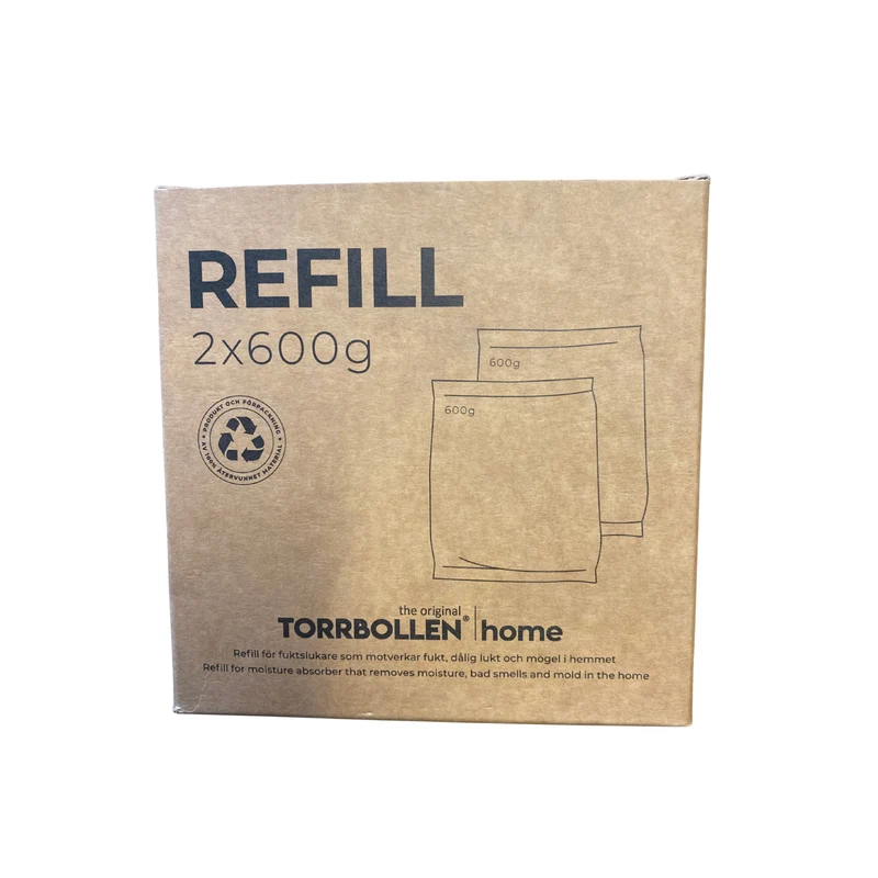 Torrbollen Home Refill 2x600g Fuktabsorberande Kristaller