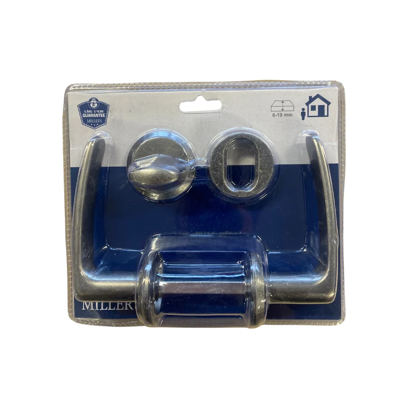 Ytterdörrhandtag Miller's Järn Antik med Cylinderbehör 1250/4418-J-EKO