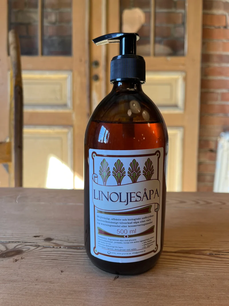Linoljesåpa Original 0,5 liter Glas