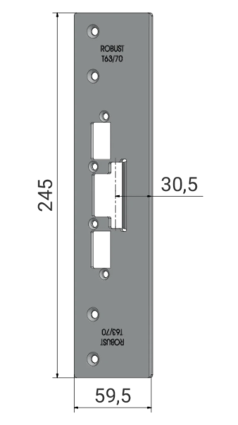 Monteringsstolpe Robust T93/65