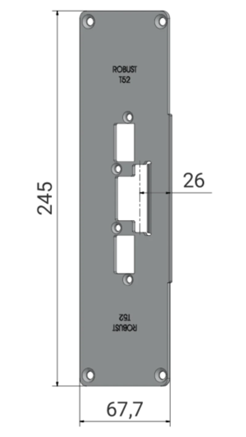 Monteringsstolpe Robust T52