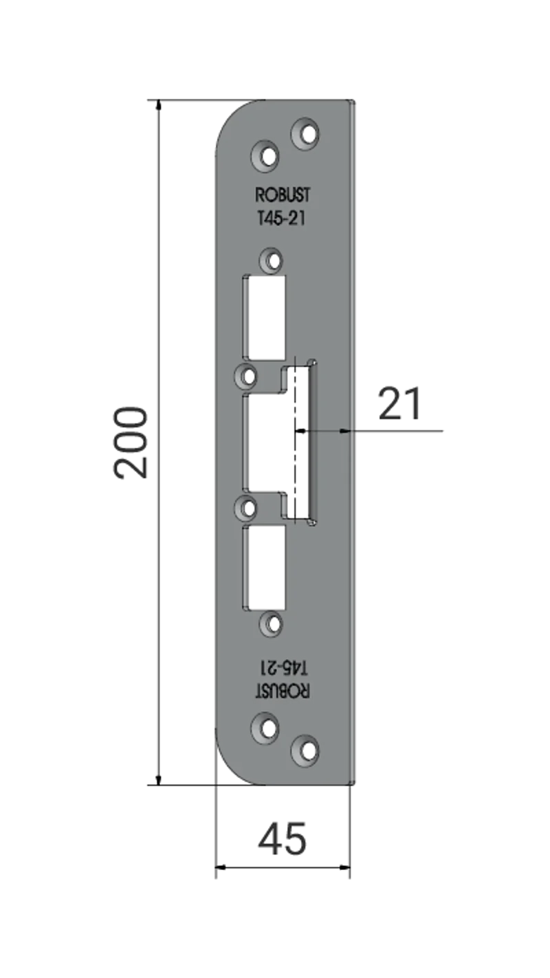 Monteringsstolpe Robust T45-21