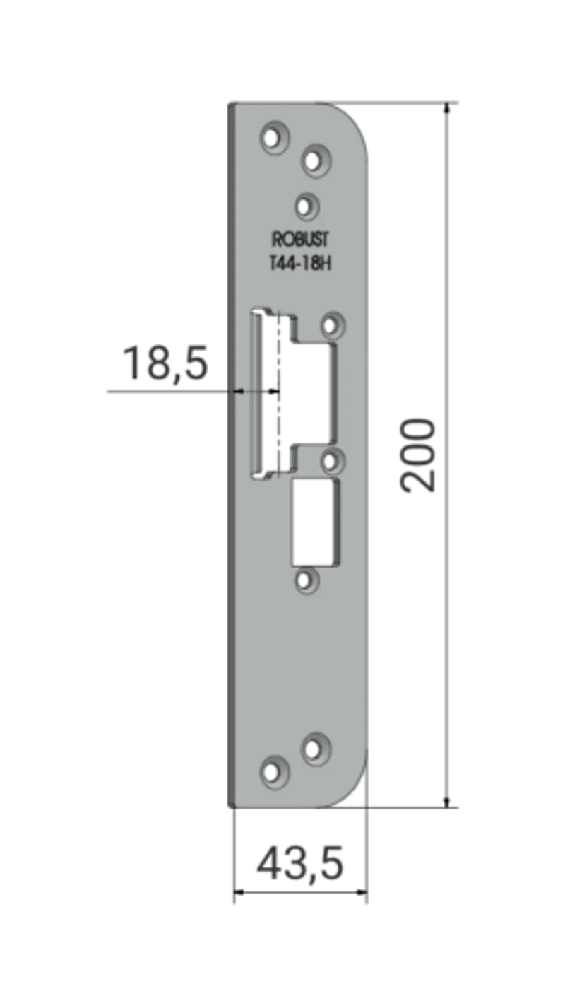 Monteringsstolpe Robust T44-18