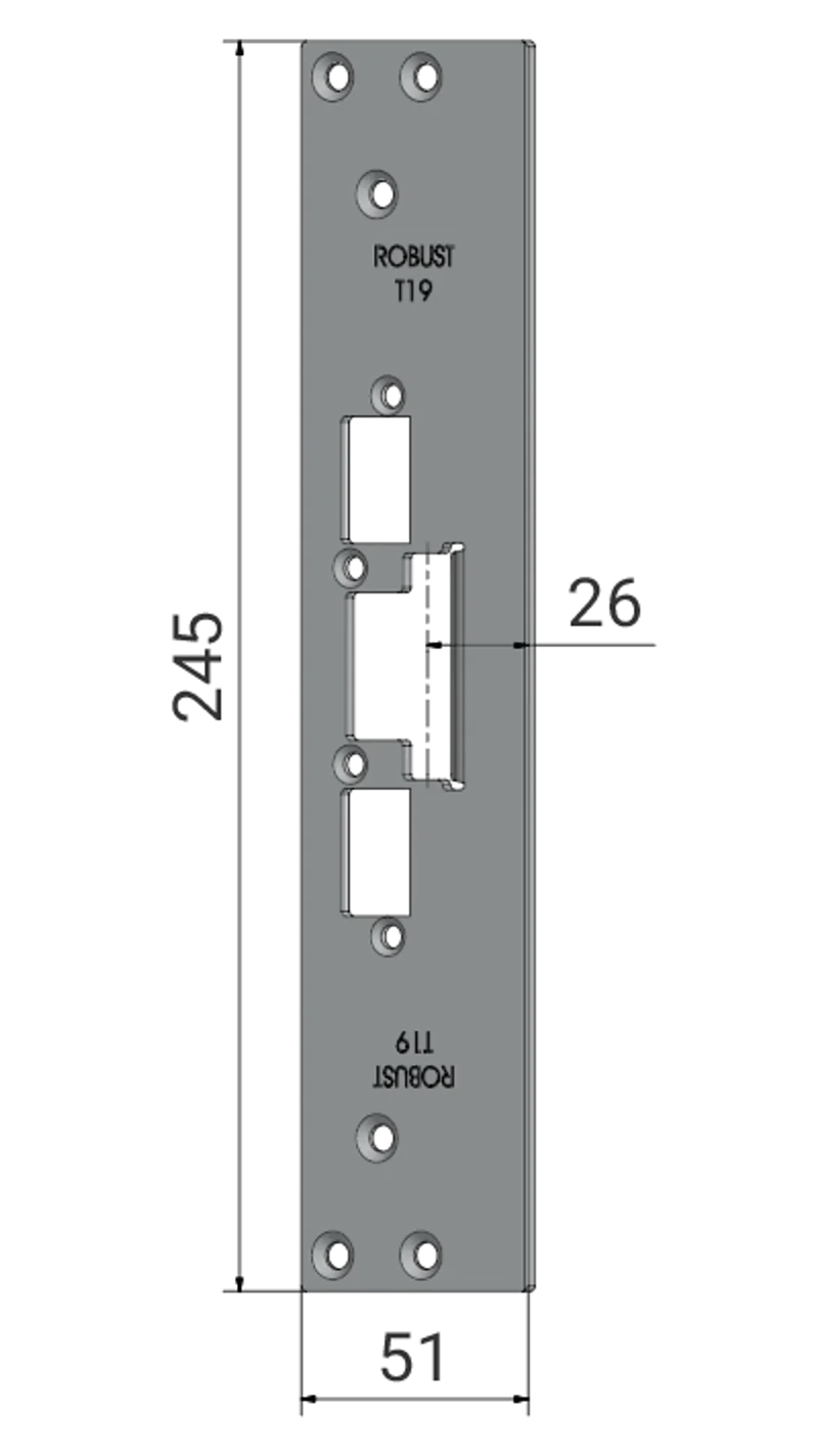 Monteringsstolpe Robust T19