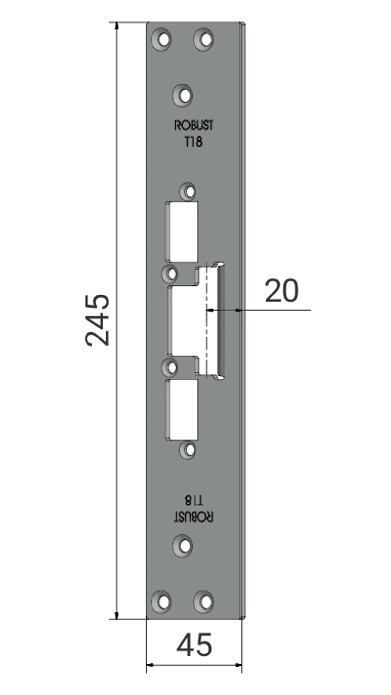 Monteringsstolpe Robust T18