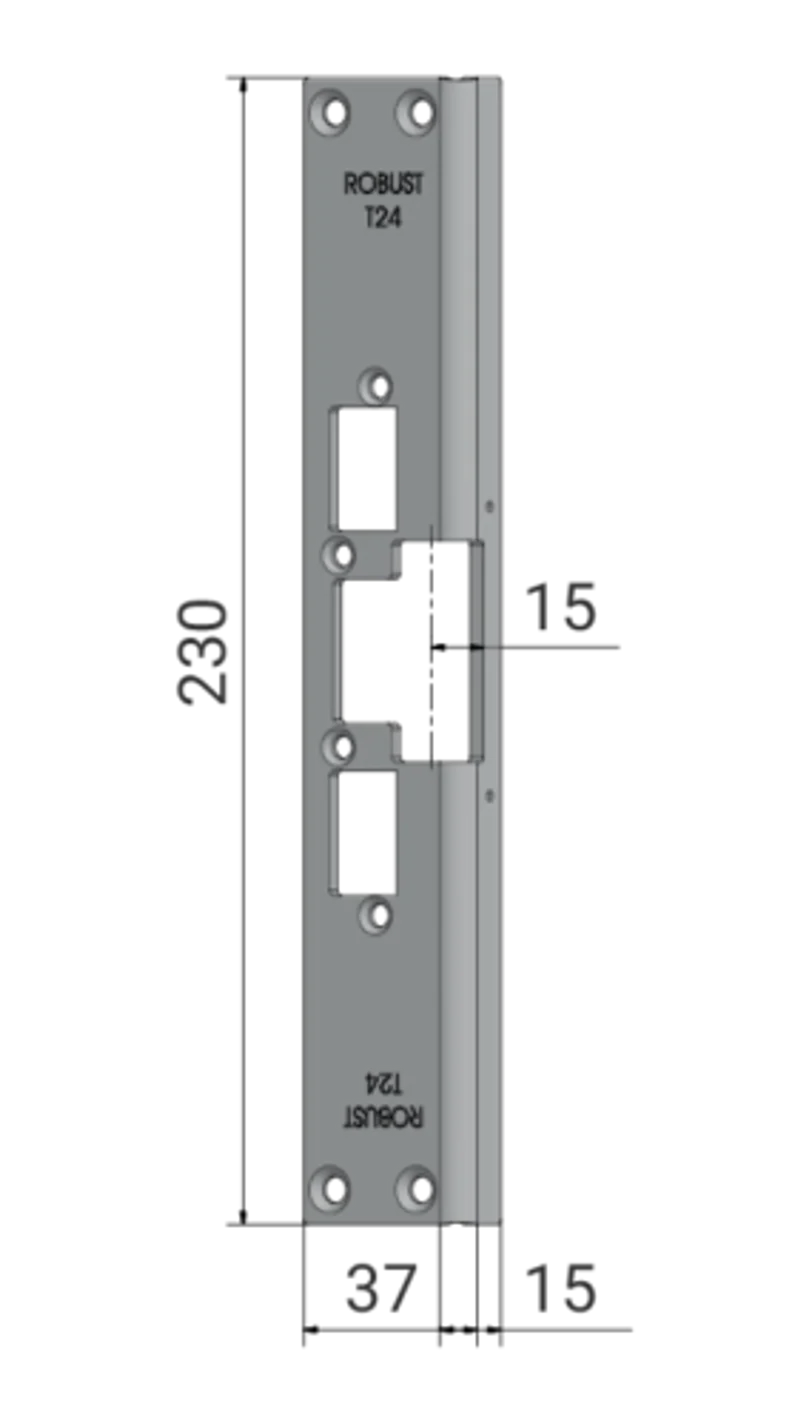 Monteringsstolpe Robust T24