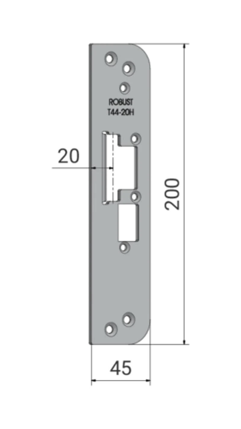 Monteringsstolpe Robust T44-20