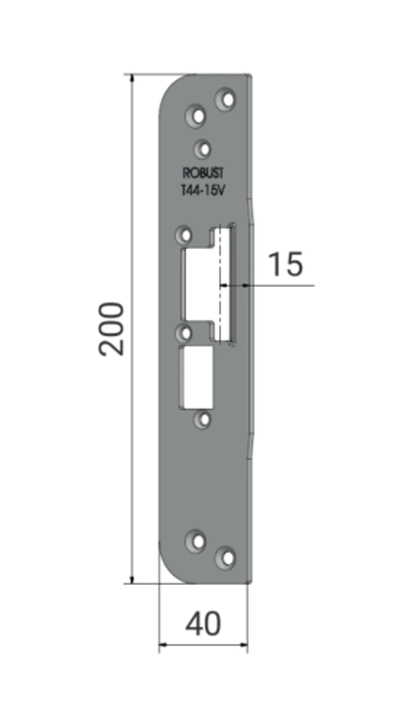 Monteringsstolpe Robust T44-15
