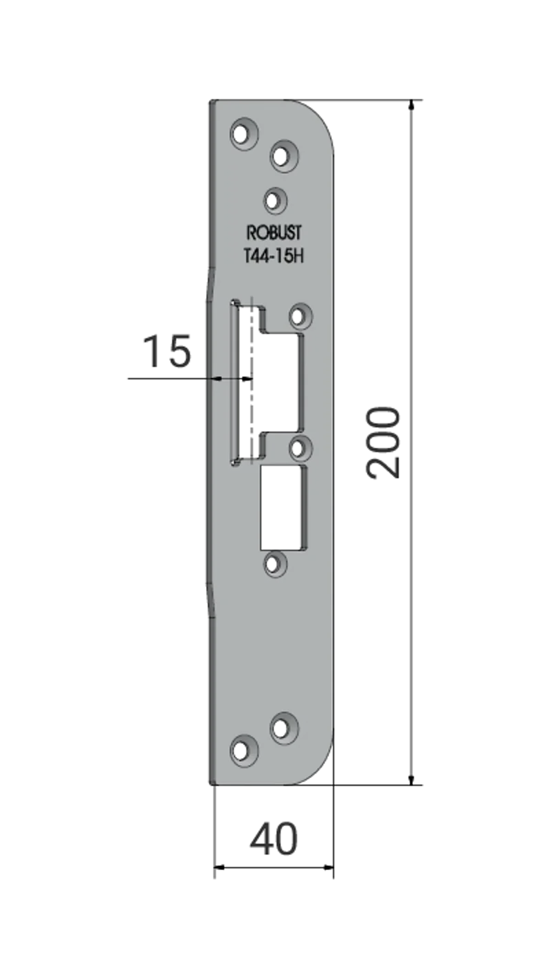 Monteringsstolpe Robust T44-15