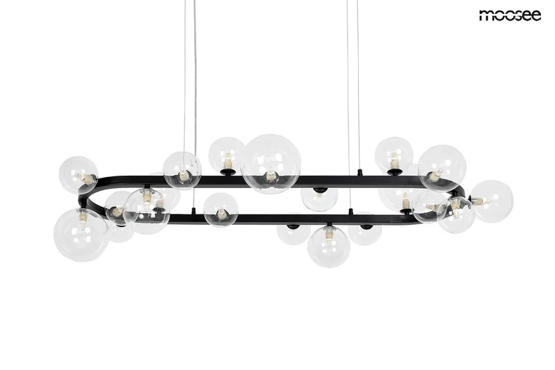 MOOSEE taklampa ALURE OVAL 120 svart