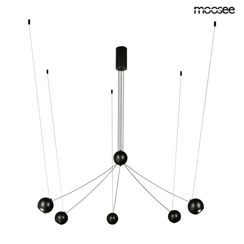 MOOSEE hänglampa OCTO 5 svart