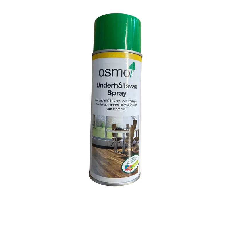 Underhållsvax Spray Ofärgad OSMO 3029 För Trägolv Korkgolv Möbler – 0,4 l