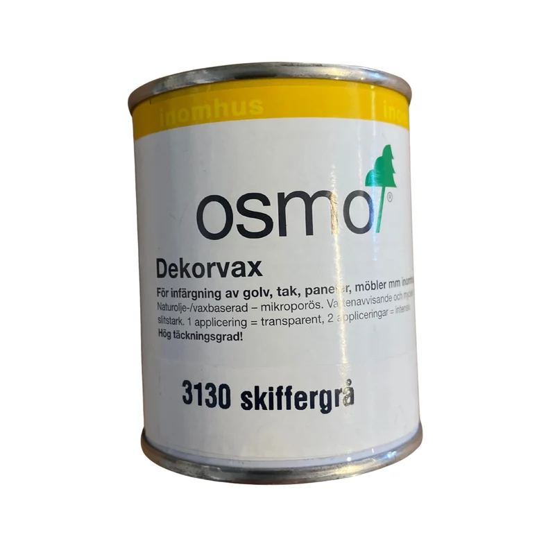 Dekorvax Infärgning Golv Tak Paneler Möbler Skiffergrå OSMO 3130 – 0,125 l