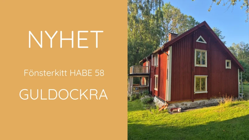 Fönsterkitt/fog HABE Seal 58 Guldockra