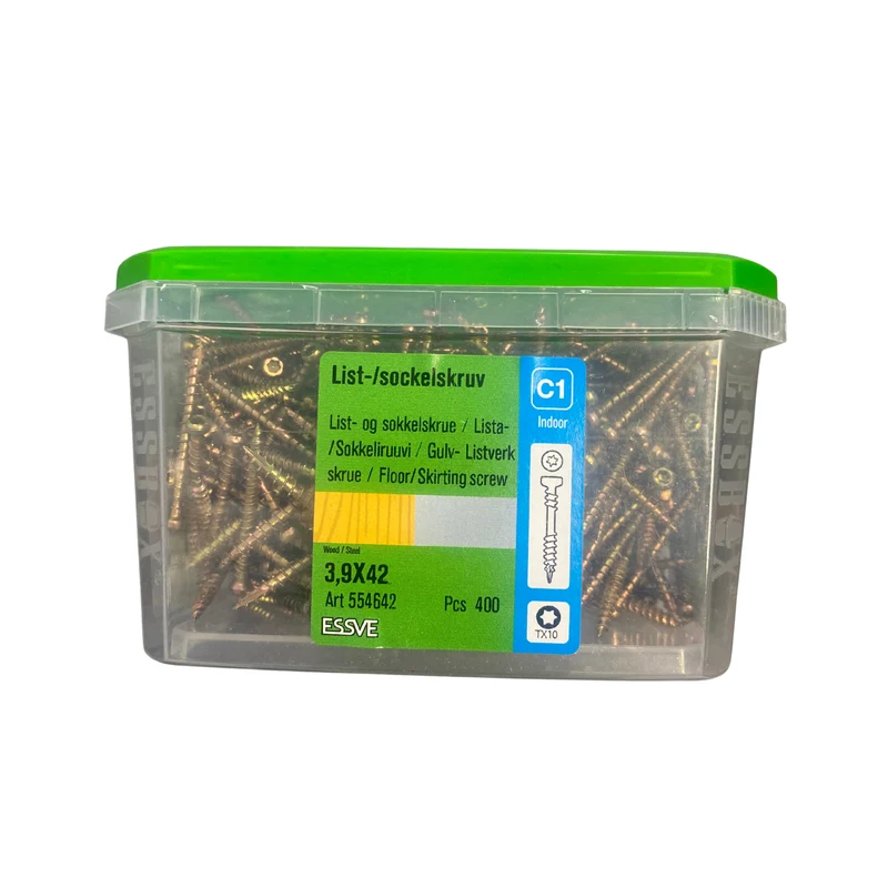 List-/Sockelskruv ESSVE 3,9x42 mm TX10 - 400 st