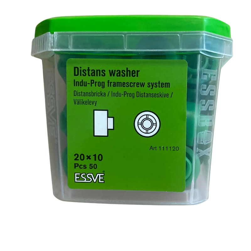 Distansbricka Indu-Prog 20x10 mm ESSVE för Karmhylsa 50-pack