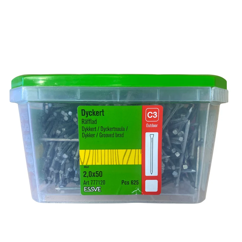 Dyckert Räfflad 2,0x50 mm ESSVE Varmförzinkad Utomhus 625-pack