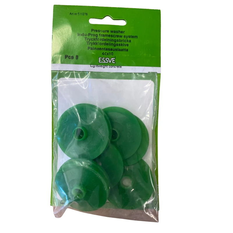 Tryckfördelningsbricka Rund Ø44x10 mm ESSVE Indu-Prog Nylon 8-pack