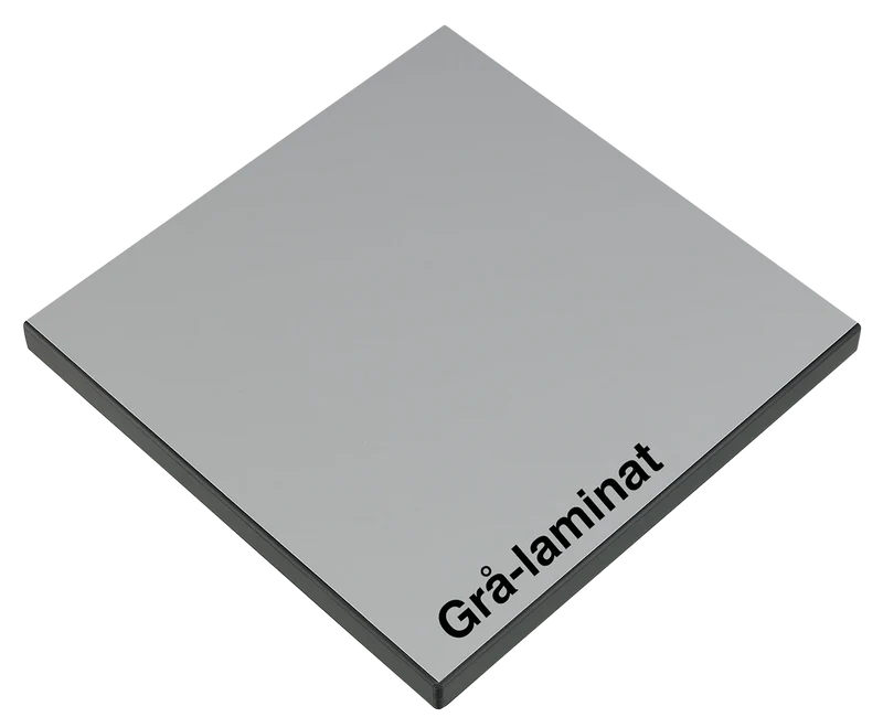 Gigant bordsskiva grå laminat. Djup 600mm tjocklek 24mm