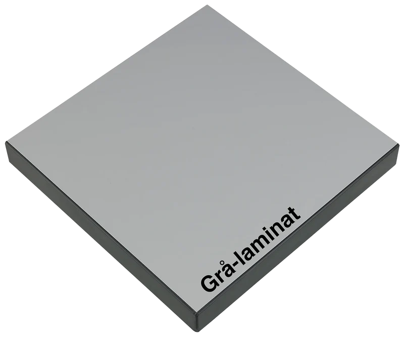 Gigant bordsskiva grå laminat. Djup 600mm tjocklek 40mm