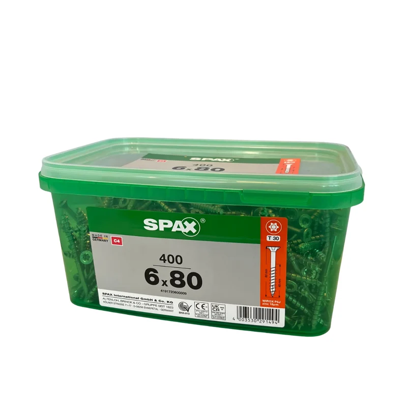 TFT Wirox C4 6,0 x 80 spax 400-p