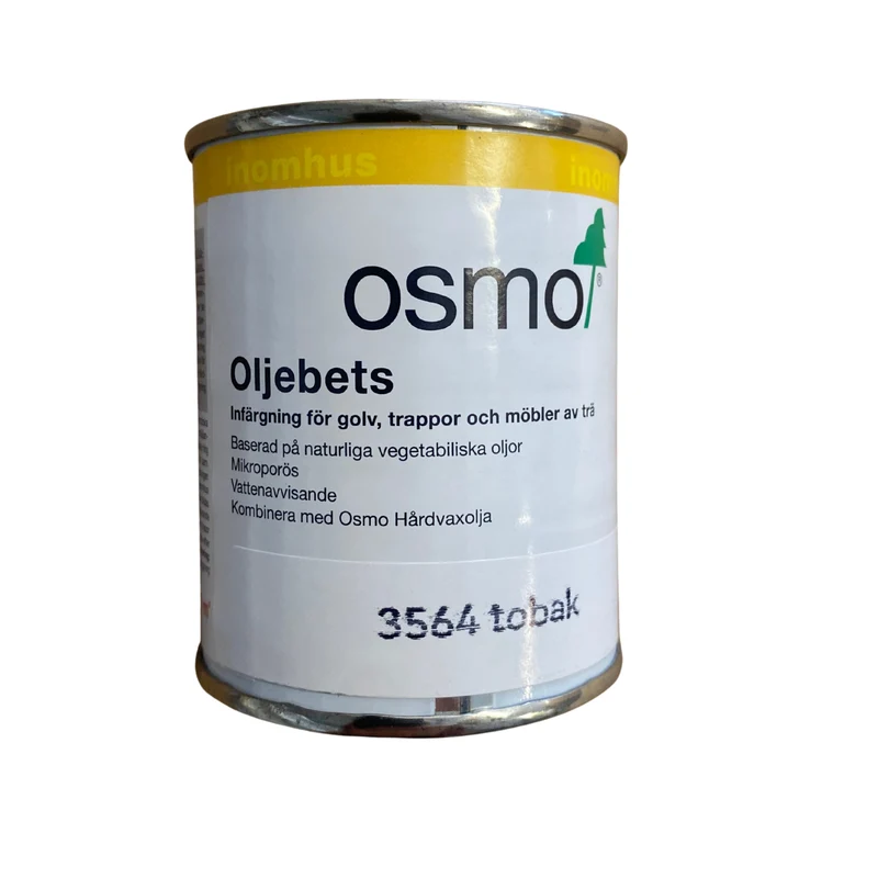 Oljebets Infärgning Trägolv och Möbler Tobak OSMO 3564 – 0,125 l
