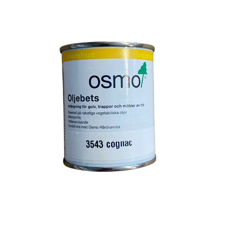 Oljebets Infärgning Trägolv och Möbler Cognac OSMO 3543 – 0,125 l