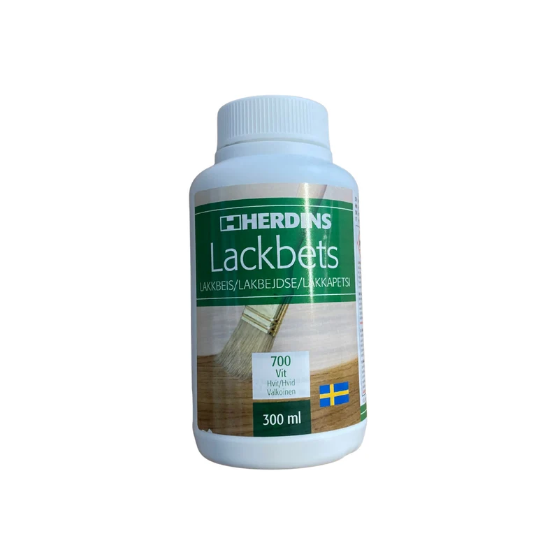 Lackbets Färdigblandad Betslack Vit HERDINS 700 – 300 ml