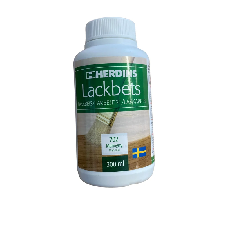 Lackbets Färdigblandad Betslack Mahogny HERDINS 702 – 300 ml