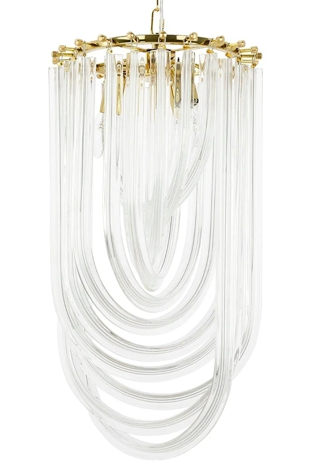 MOOSEE hängande lampa MURANO L guld