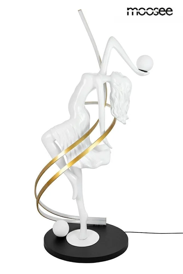 Golvlampa MOOSEE - DANCING QUEEN, vit