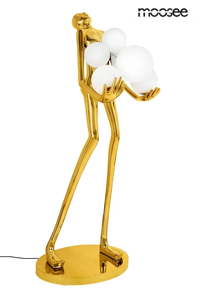 Golvlampa MOOSEE - HUMAN GOLD PREMIUM, guld