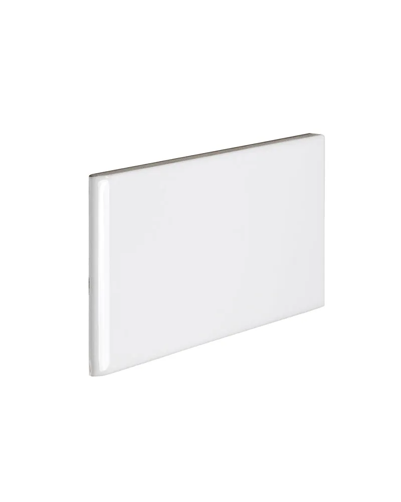 Kakel Victoria - 7,5 x 15 cm vit bullnose kortsida